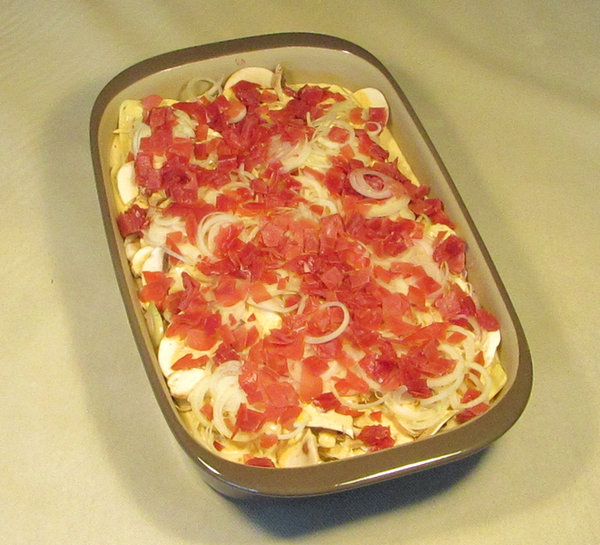 Schnitzelpfanne Parmesan Kartoffeln Ofenhexen Pampered Chef® Schinken Schnitzelpfanne Parmesan Kartoffeln Ofenhexen Pampered Chef® Schinken